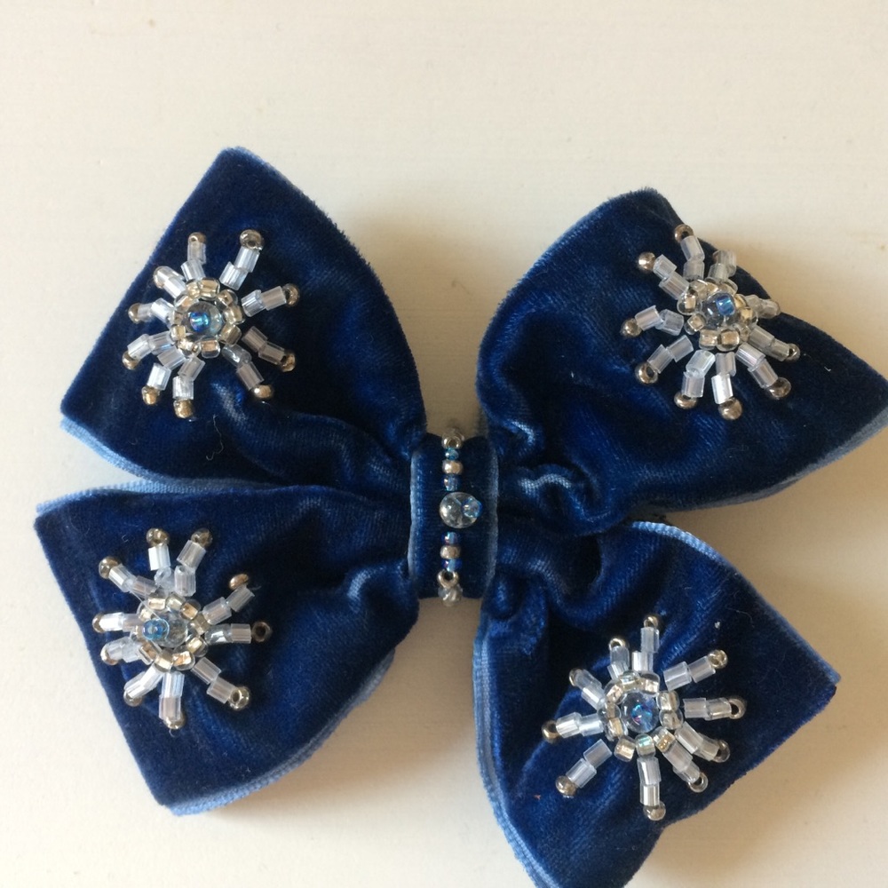 Velvet Ribbon Hair / Bag Clip